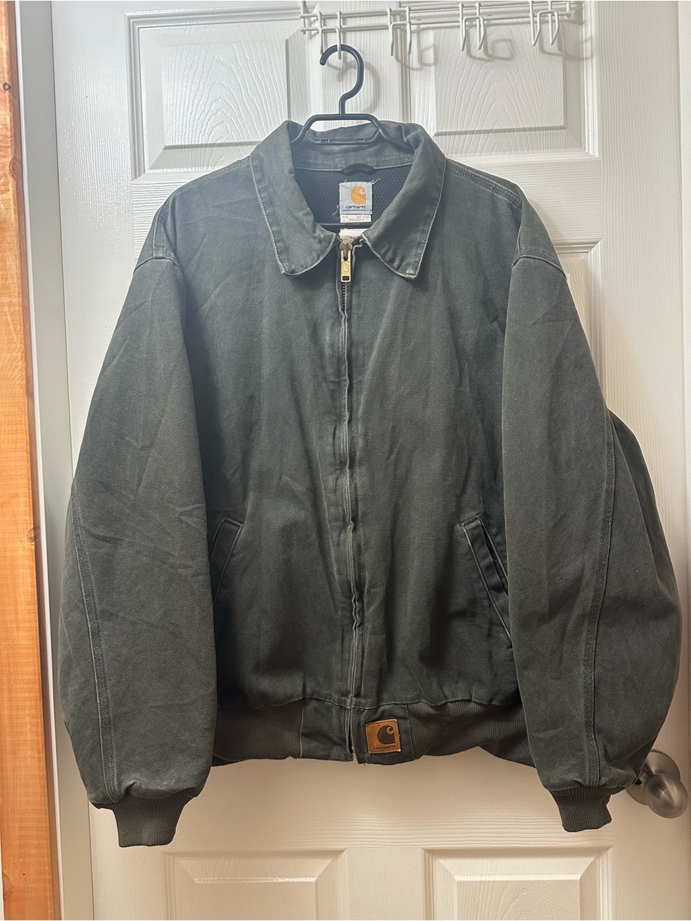 Vintage 2003 Carhartt J102MOS Moss Green Work Jacket XX-Large Regular